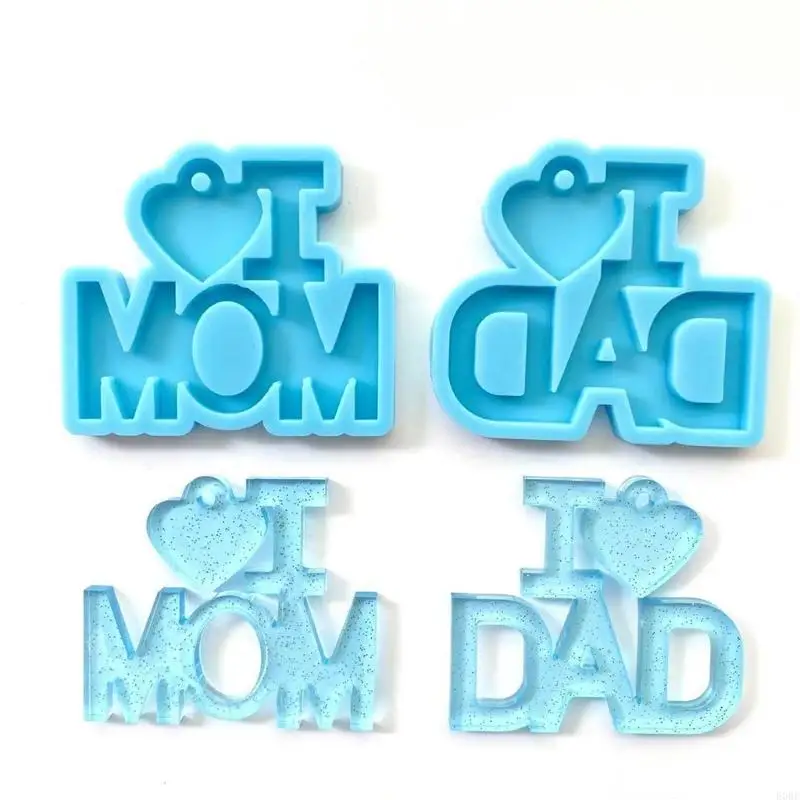 

E0BE 3Pcs Handmade Love Heart Decor Mold DIY Crafts Love Heart Pendant Silicone Mold