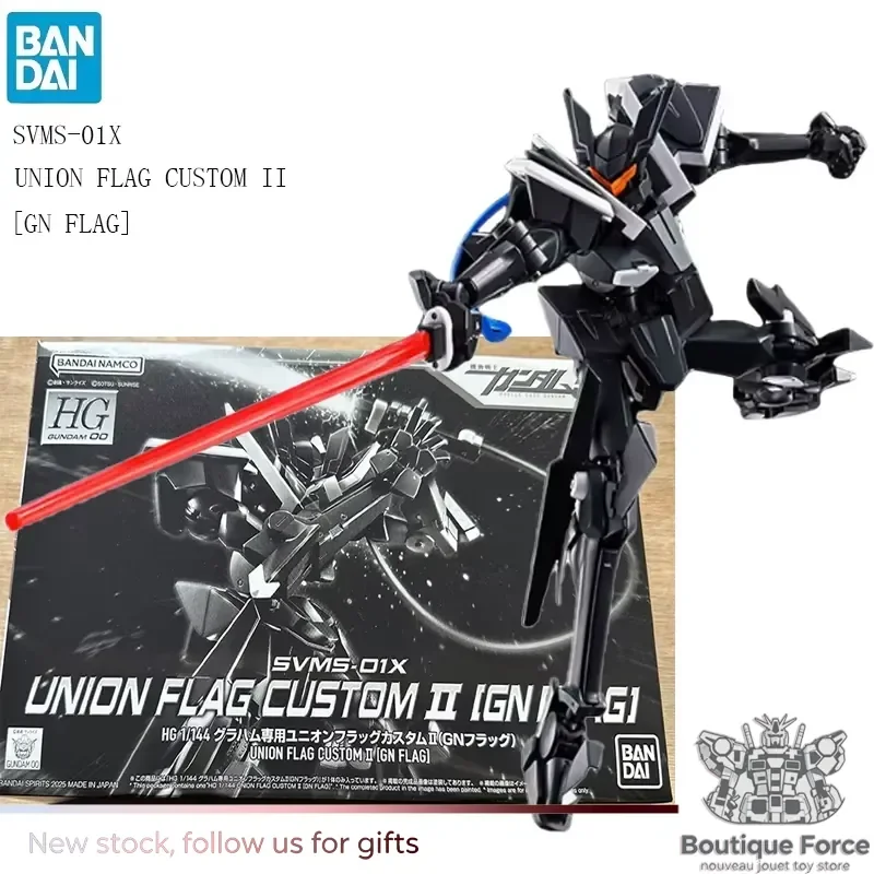 

BANDAI Mobile Suit Gundam 00 UNION FLAG CUSTOM II HG 1/144 PB LIMOTED Model Kit Anime Action Figure Assembly Toy GN FLAG