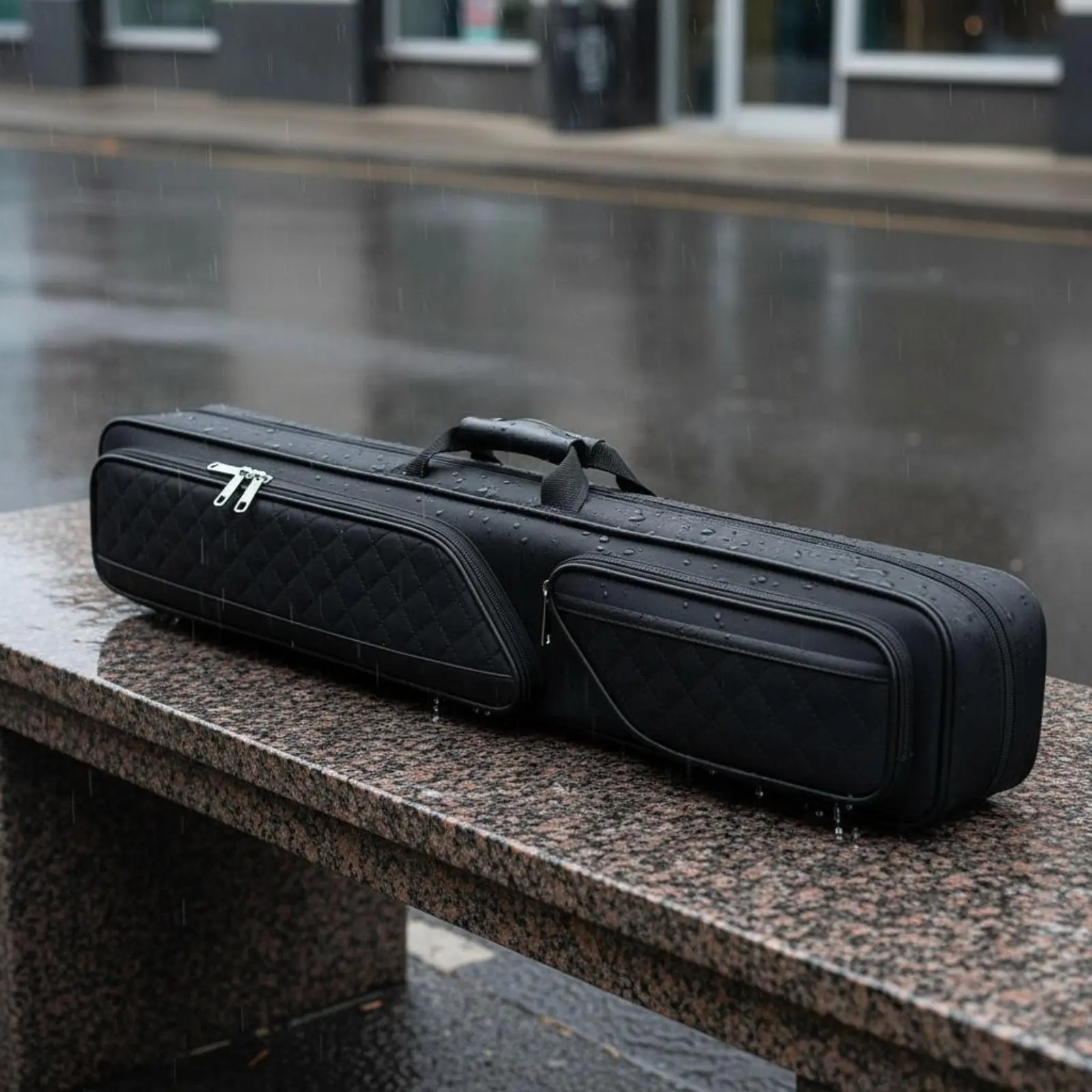 

7-Compartment Pool Cue Case Waterproof Billiard Stick Carrying Case Leatherette Cue Tube Large Capacity Billiards Accessory