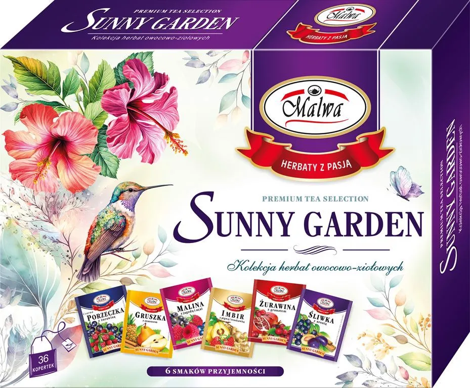 مجموعة شاي مالوا صني جاردن الحصرية 72 جم (6x6x2 جرام)