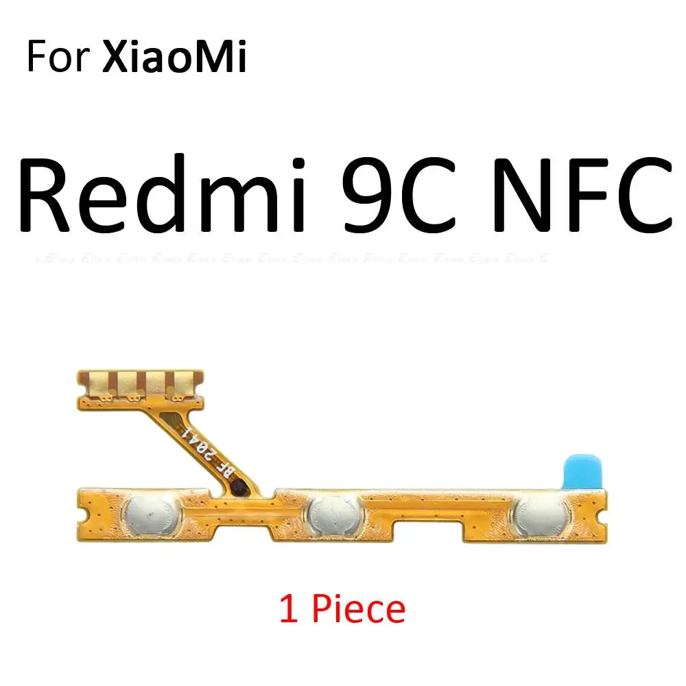 Power On Off Button Volume Switch Key Control Flex Cable Ribbon For XiaoMi Redmi 9C 9A NFC Note 9 9T 9S 10 Pro Max 10T