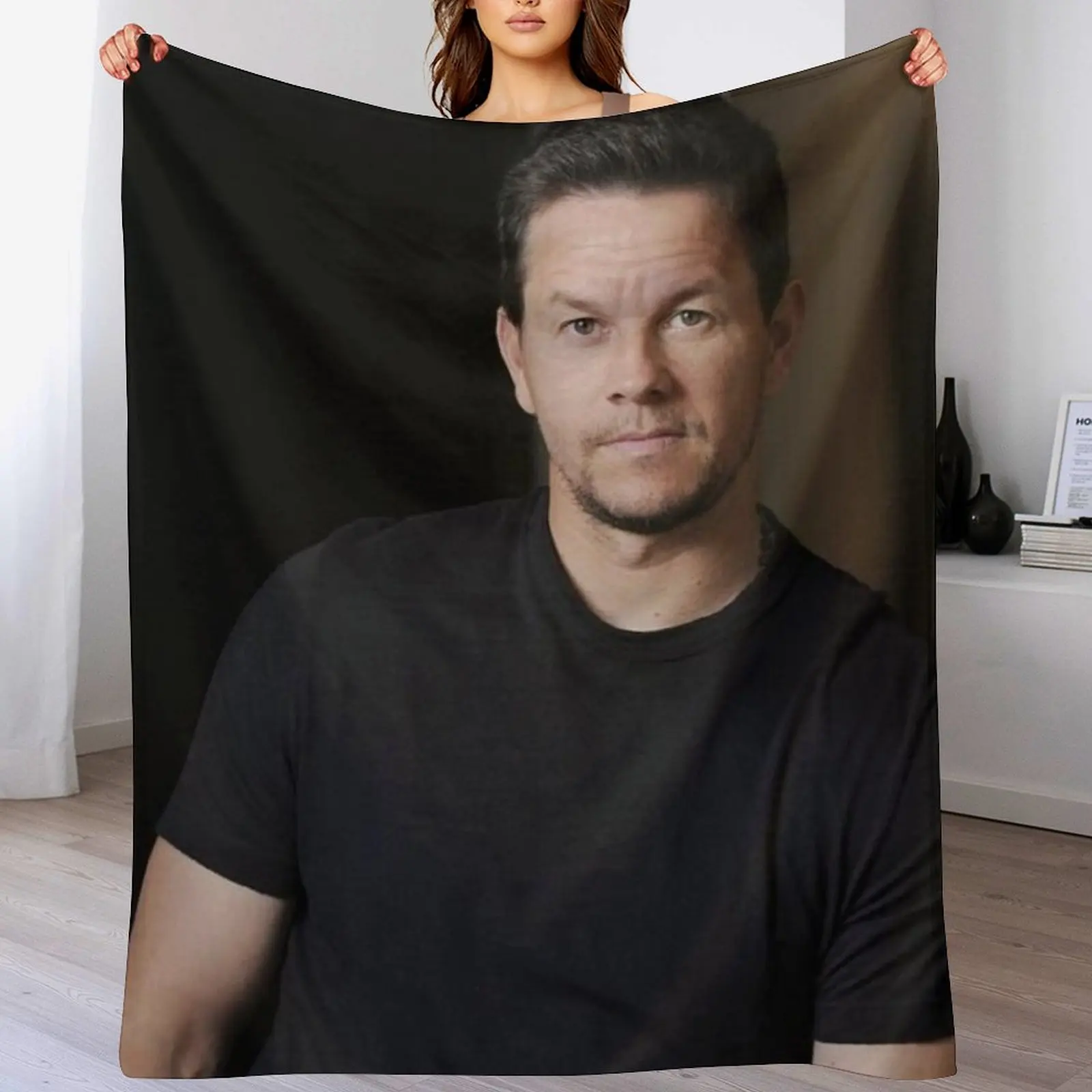 mark wahlberg Throw Blanket Soft Beds Cute Decorative Sofa Blankets