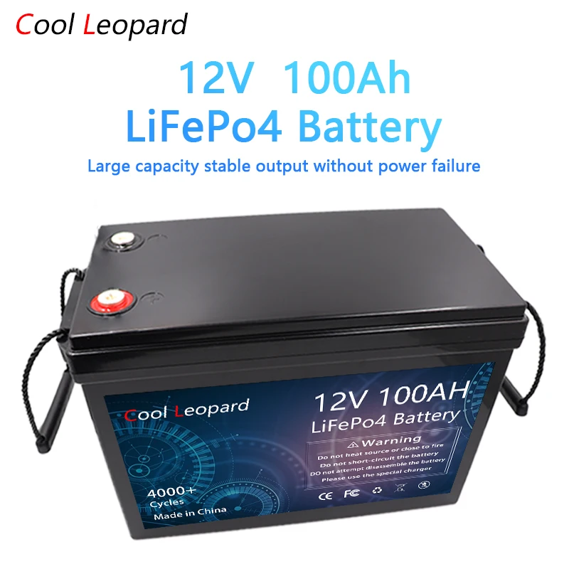 

Best Selling 12V 100 120 180Ah 300Ah Iron Phosphate Energy Battery With BMS For RV Camping Car Golf Cart Cross-Country.