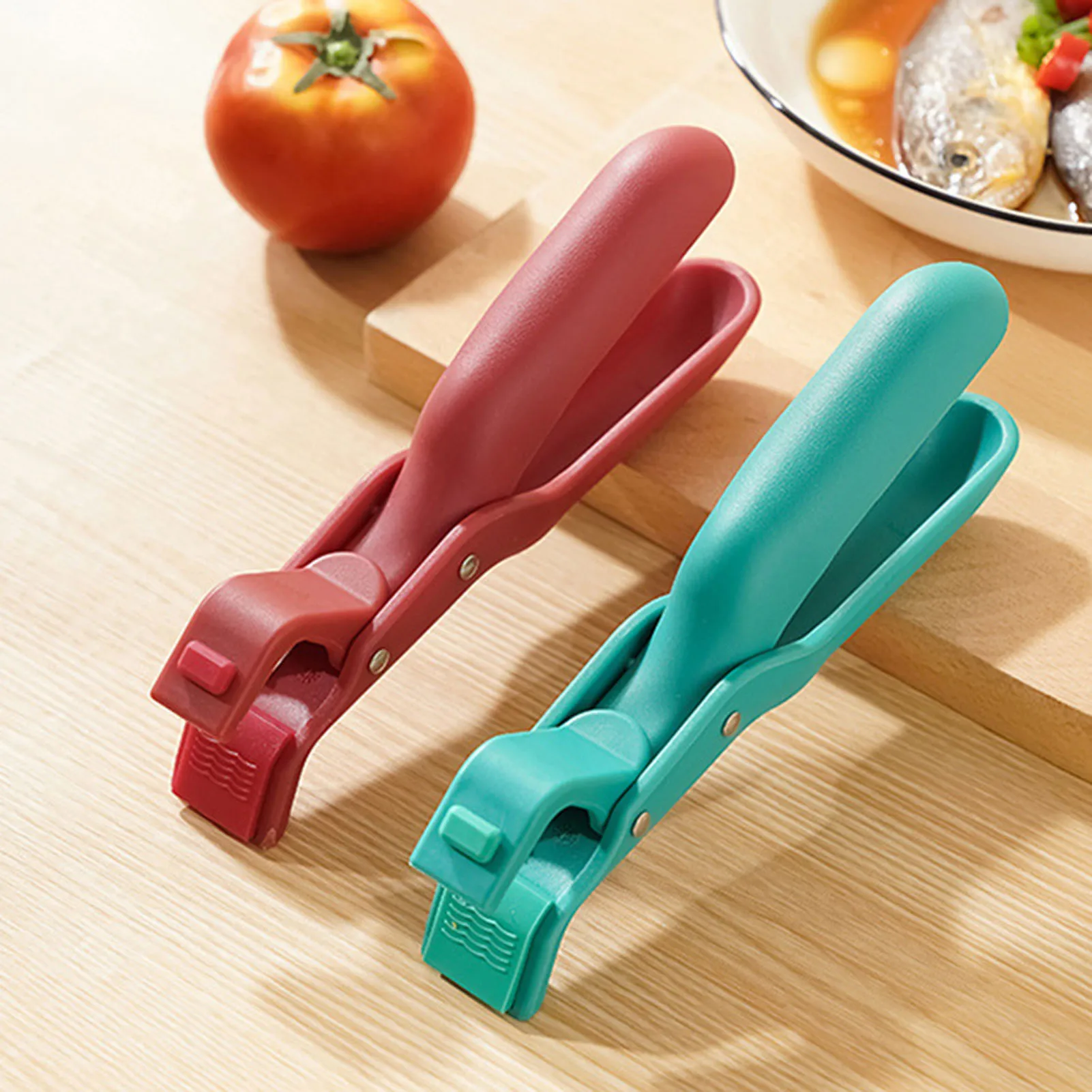 

Cartoon Silicone Mitts Clip Anti-scalding Oven Heat Resistant Tray Pot Dish Bowl Kitchen BBQ Holder Mitts Clip Kitchen Tool