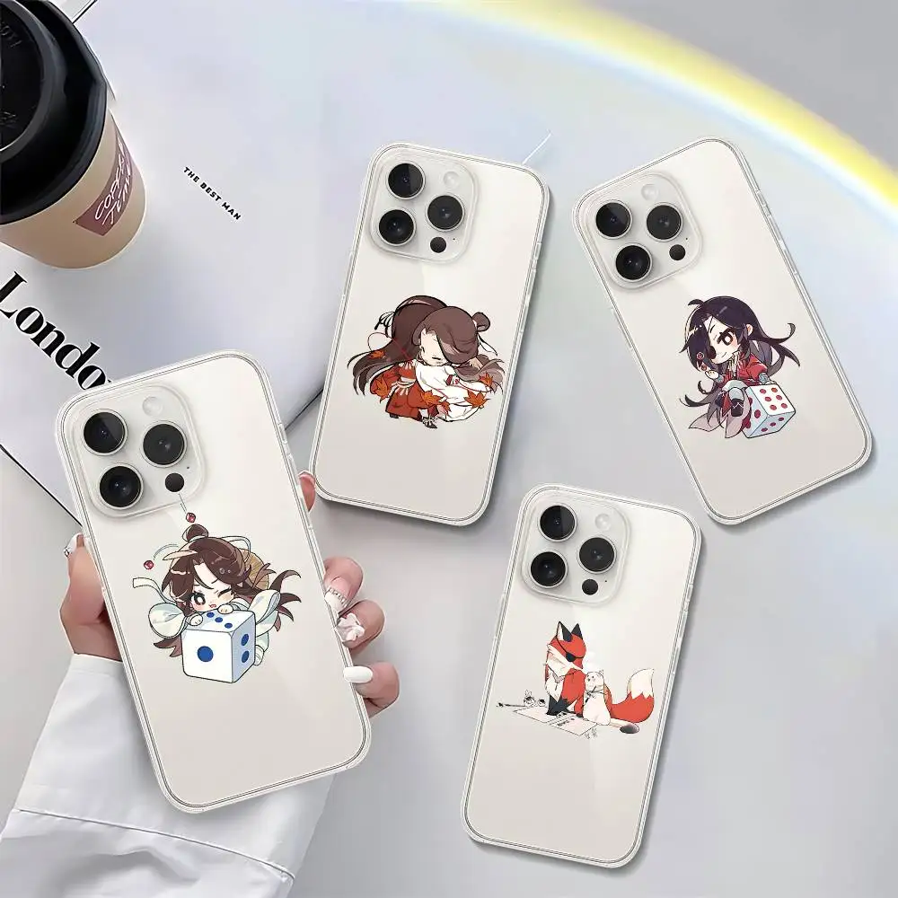 

H-Heavens Officials Blessings Phone Case For IPhone 17/16/15/11/13/14 Pro Max Plus/X/Xr/Xs Max/12mini Air Transparent Clear