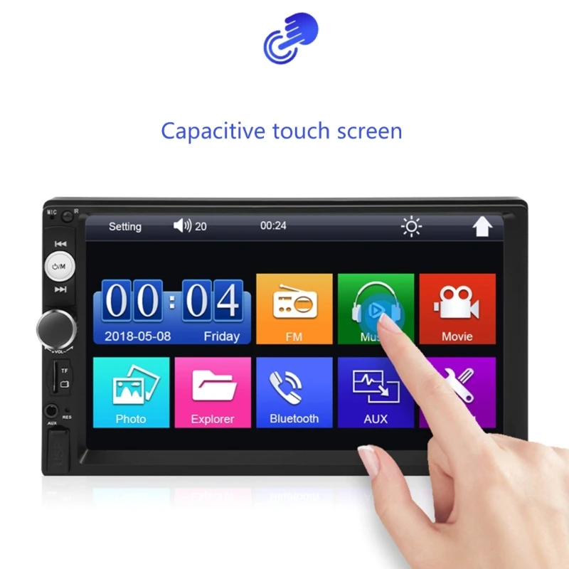 

Car Radio 7-inch Screen 7010B Stereo Receiver Car MP5 Player Multimedia Player