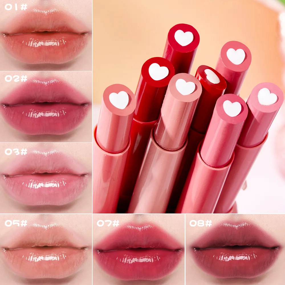 8 kleuren lippenstift lippenbalsemset hydrateren textuur crackbestendig langdurig geen vervaging waterdicht mode professionele lippenstift 5g