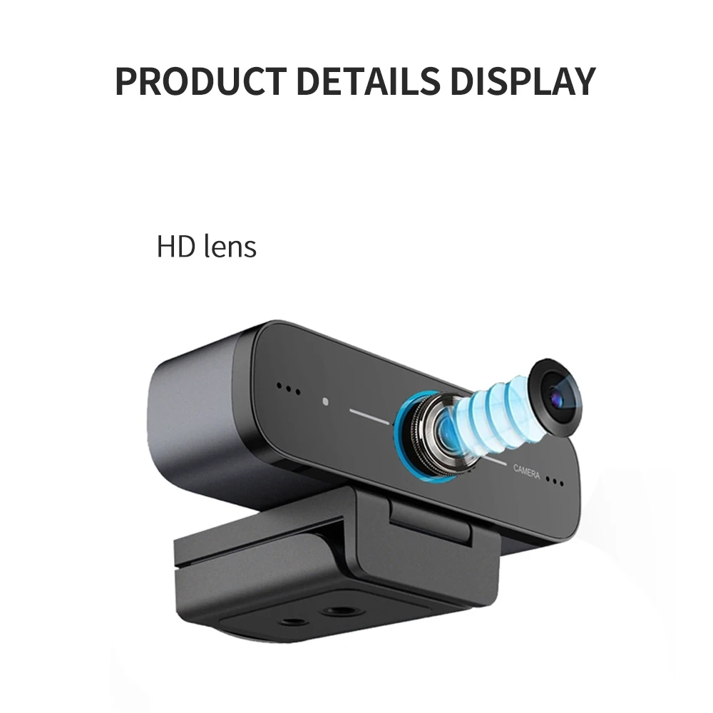 

30 fps Bulit in Microphone 1080P Full HD Webcam Mini For Conference Laptop Audio Video Live ​Business Travel Portable Camera