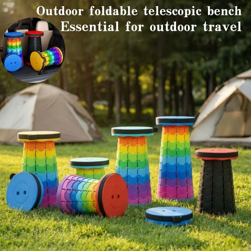 

Portable folding camping chair, outdoor rainbow folding chair, painting creation chair, fishing chair, rotating folding chair