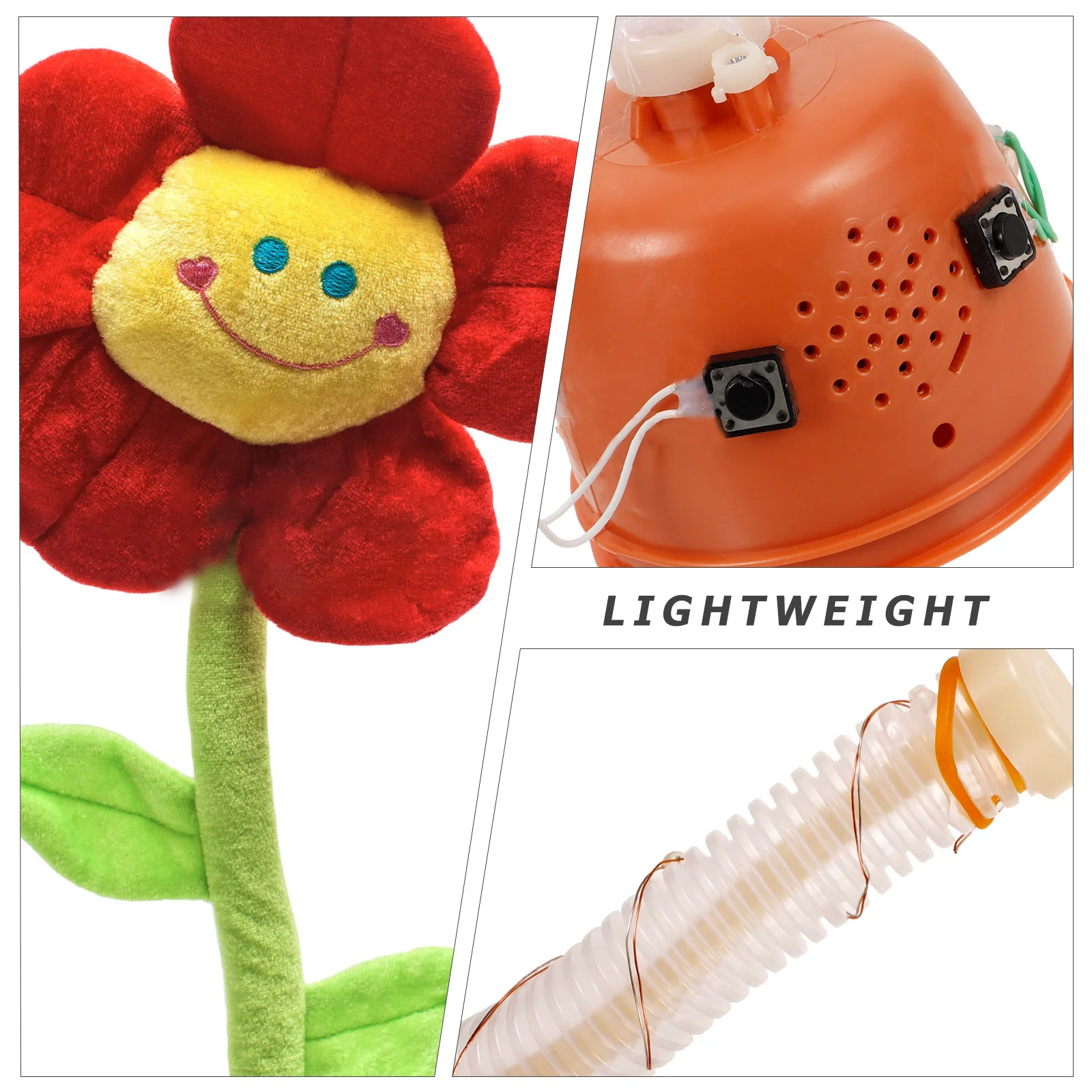 Glowing Dancing Singing Swing Toy Movement Part Electronic DIY Plush Toy Material Enchanting Flower Part Kids Gifts