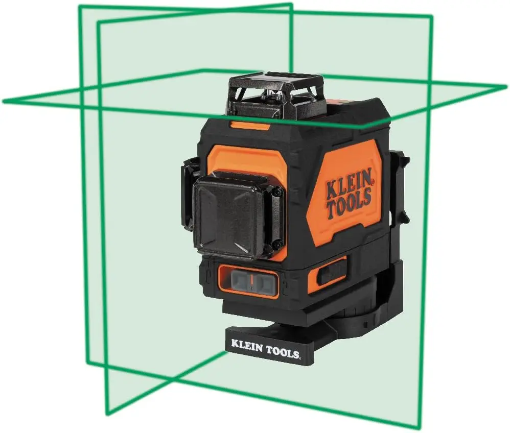 

Klein Tools 93PLL Self-Leveling Laser Level, Green 3x360-Deg Planes, Rechargeable Battery, Magnetic Mount,