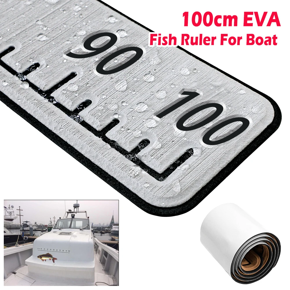 Regla EVA adhesiva para pesca – Medidor impermeable barco y kayak - imagen 2