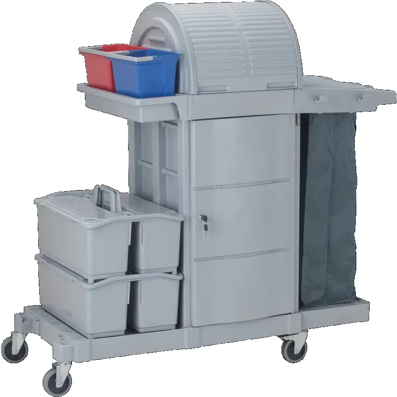 Multifunctional Cleaning Trolley Hotel Sundry Cart Hotel Cleaning Cart