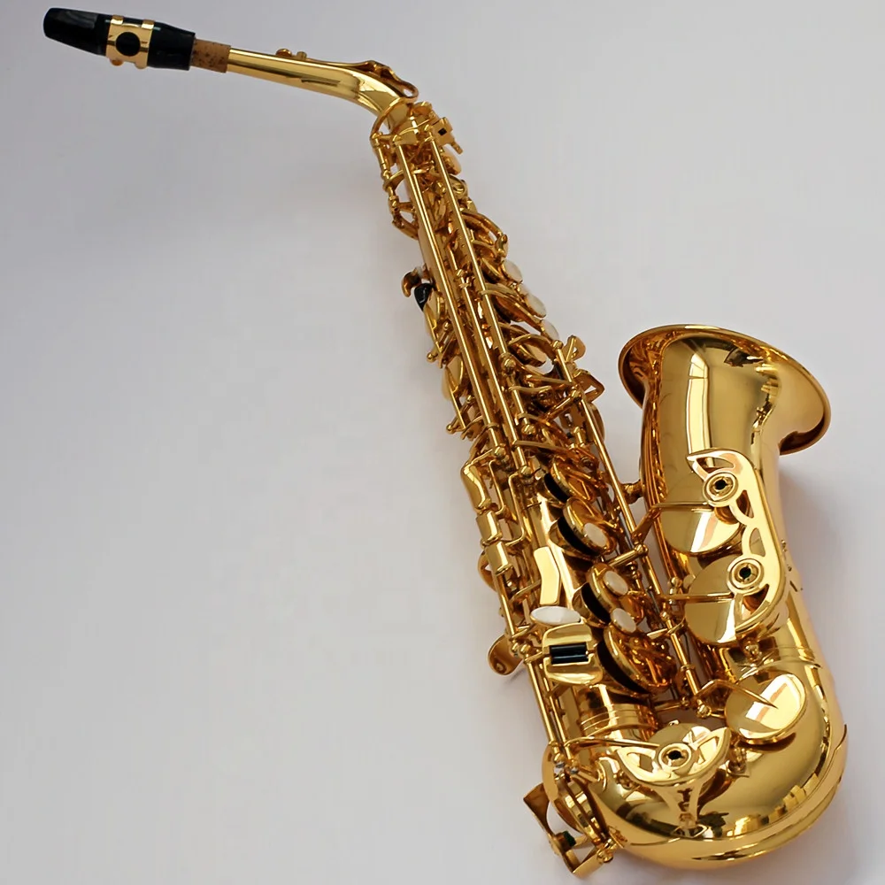 Manufacturers wholesale Accept OEM alto saxophone eb-tone electrophoretic gold paint