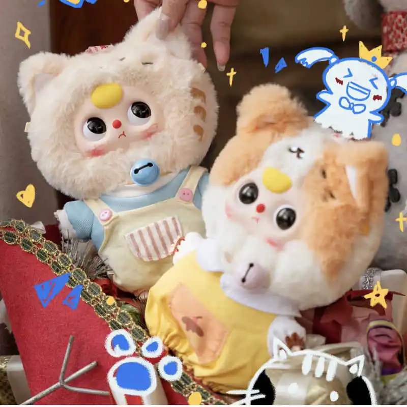 طفل ثلاثة وا سان سوي القط خزانة سلسلة صندوق أعمى لطيف ألعاب من نسيج مخملي العصرية المفاتيح أصيلة الفتاة هدية عيد ميلاد #5