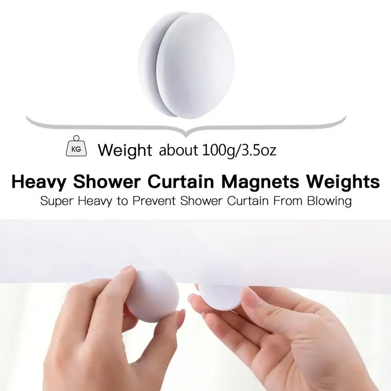 Magnetic Shower Curtains Weights Shower Curtains Liner Clips Added Weight 40*40*30mm Anti-Collision Magnetic Curtains Clips For