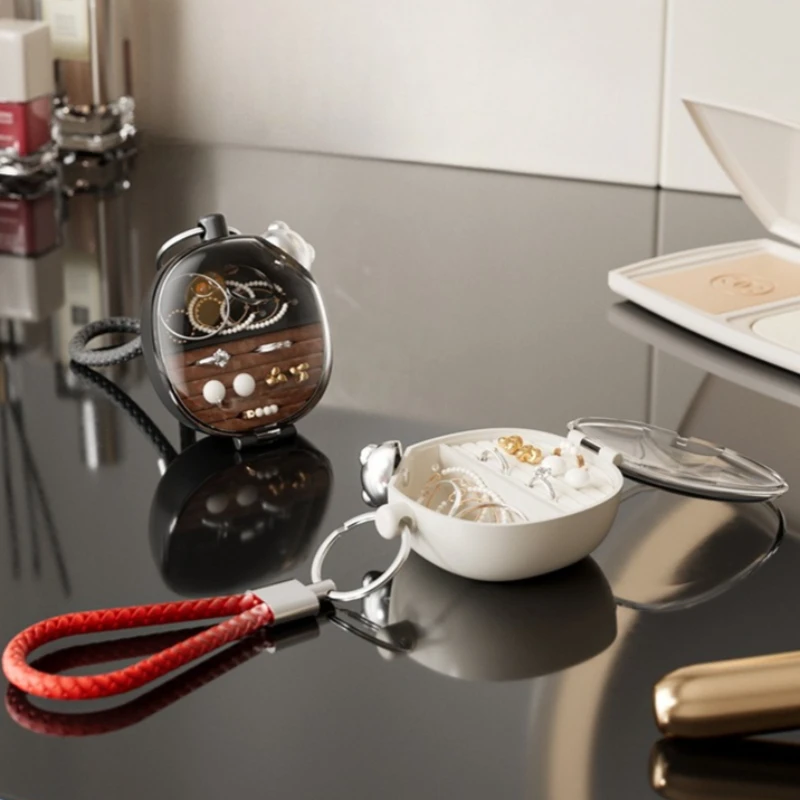 

Элитная миниатюрная портативная шкатулка для хранения украшений: колье, серег, колец. Легкая роскошная шкатулка для ювелирных изделий. Креативный органайзер для хранения колец, серег и колье.