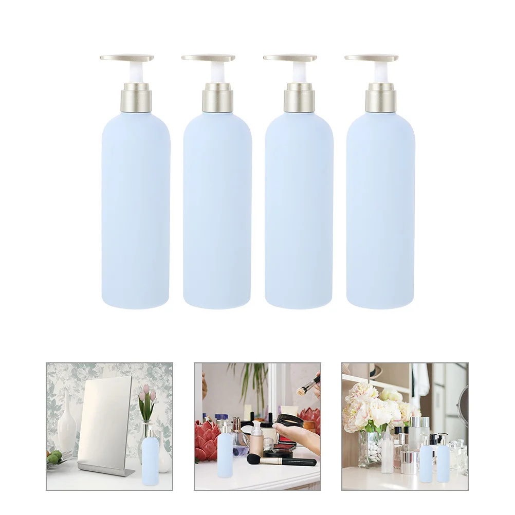 4 stuks 400 ml hervulbare pompflessen voor douchegel shampoo lotion lege aparte containers draagbare opslagoplossingen