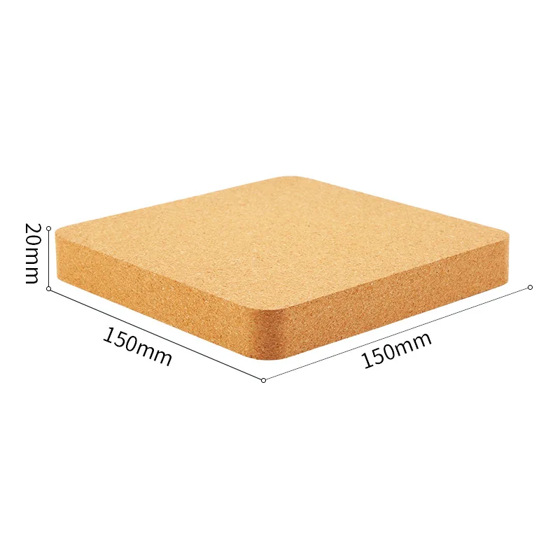 Cork Block Cork Backing Mat Leather Coarse Grain Oak Block Cork Pad Auxiliary Diamond Cone Perforation Handmade DIY Tools