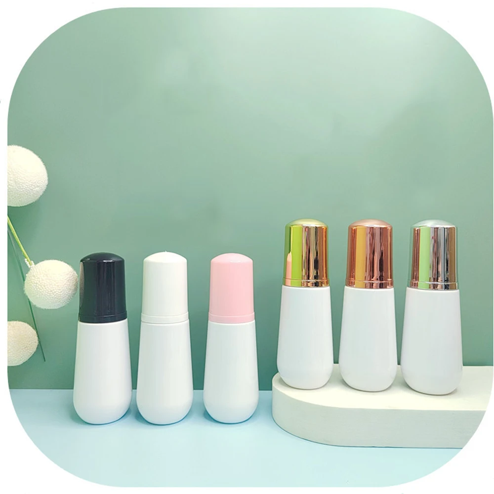 60ml Plastic Refillable Empty Cosmetic Foam Pump Bottle Container Cleanser Makeup Travel Bottle Soap Shampoo Foaming Cone