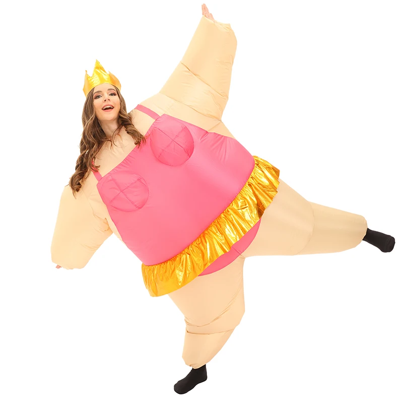 Adult Inflatable Ballet Clowns Costume Fit For Halloween Carnival Party Performance Funny  Joker Costume For Men Women