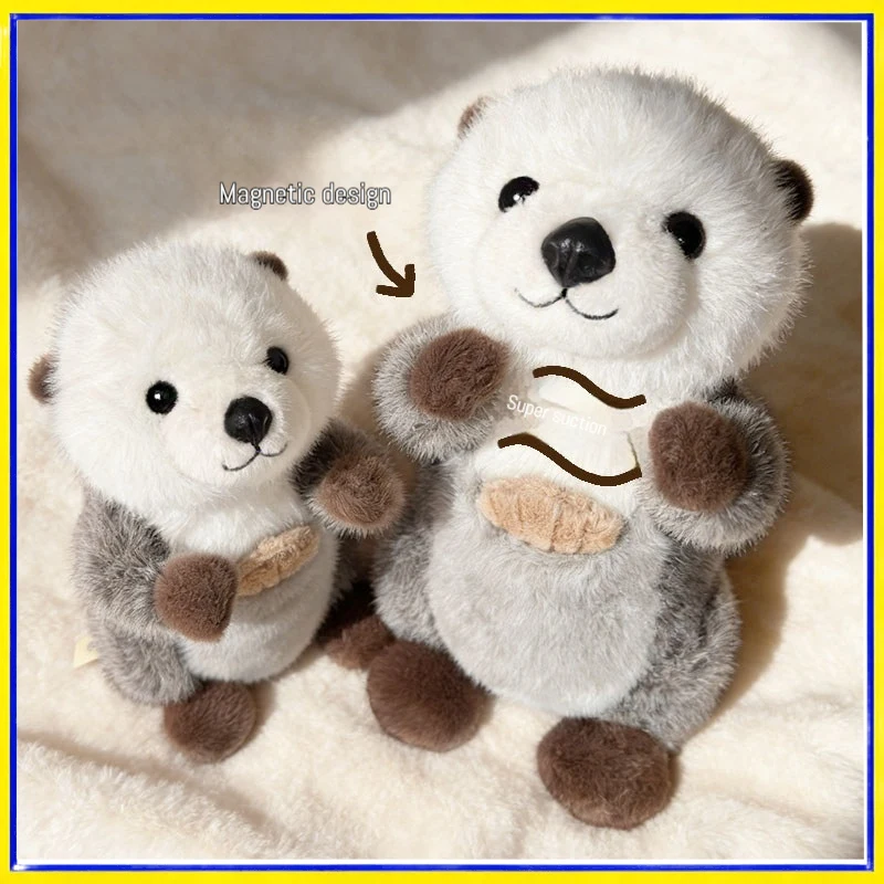 

Cute Otter Plush Toy Soft Sea Otter Stuffed Doll Hug Sleeping Pillow Plush Animal Birthday Gift For Girls Home Bedroom Decor