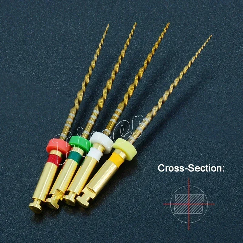 Dental Rotary Wave Gold Endo One Files Endodontic Reciprocating Niti Endo Files for Root Canal Preparation Endodontic Treatment