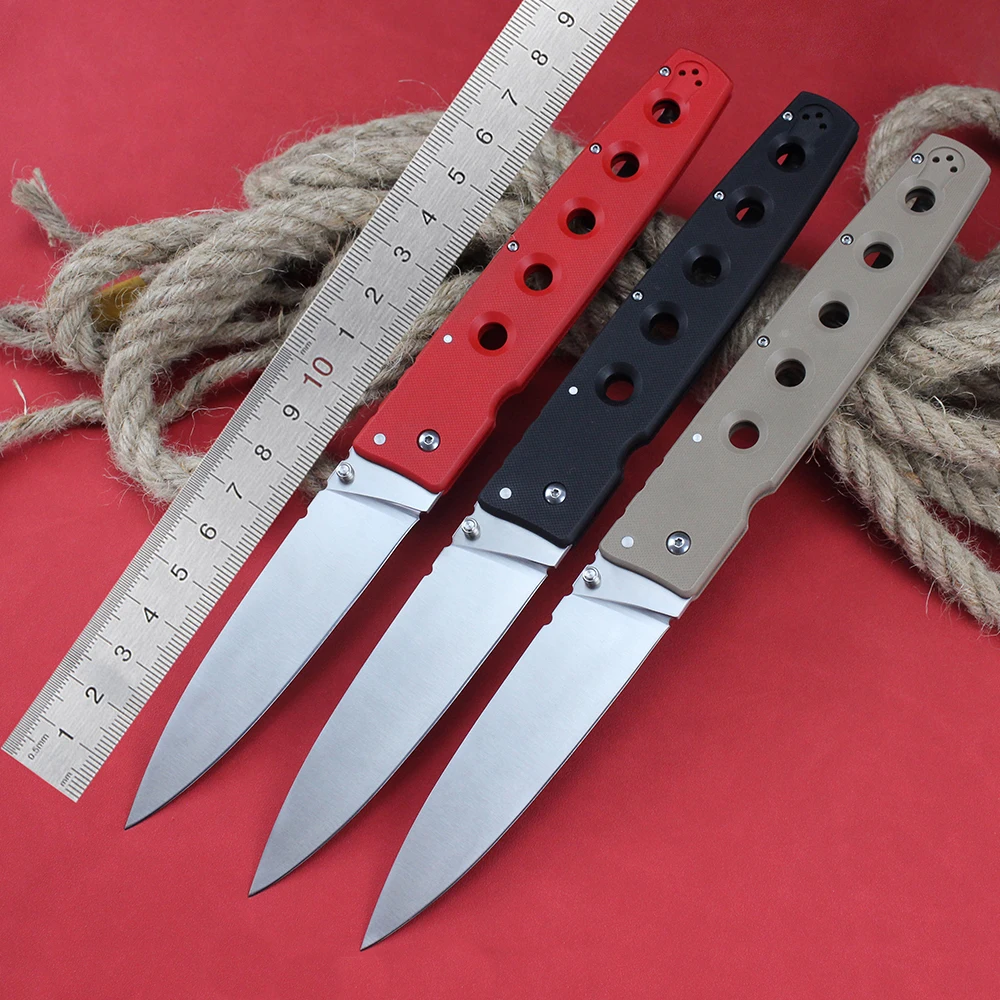 New Large Cold Folding Tactical Knives S35VN Steel G10 Handle Military Combat Hunting Knife Multipurpose Pocketknives EDC Tool