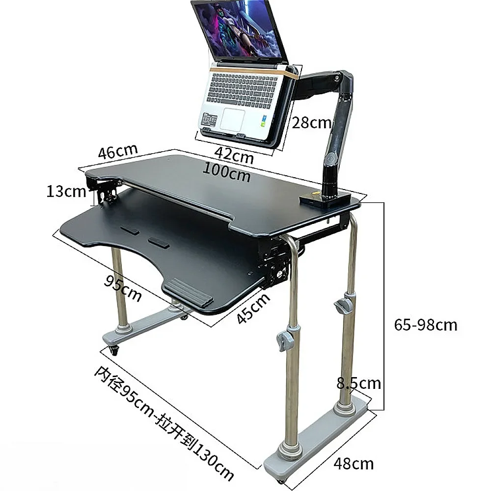 Scrivania per Computer per letto tavolo pieghevole comodino divano pigro supporto sospeso lettura Escritorios De Ordenador mobili per ufficio