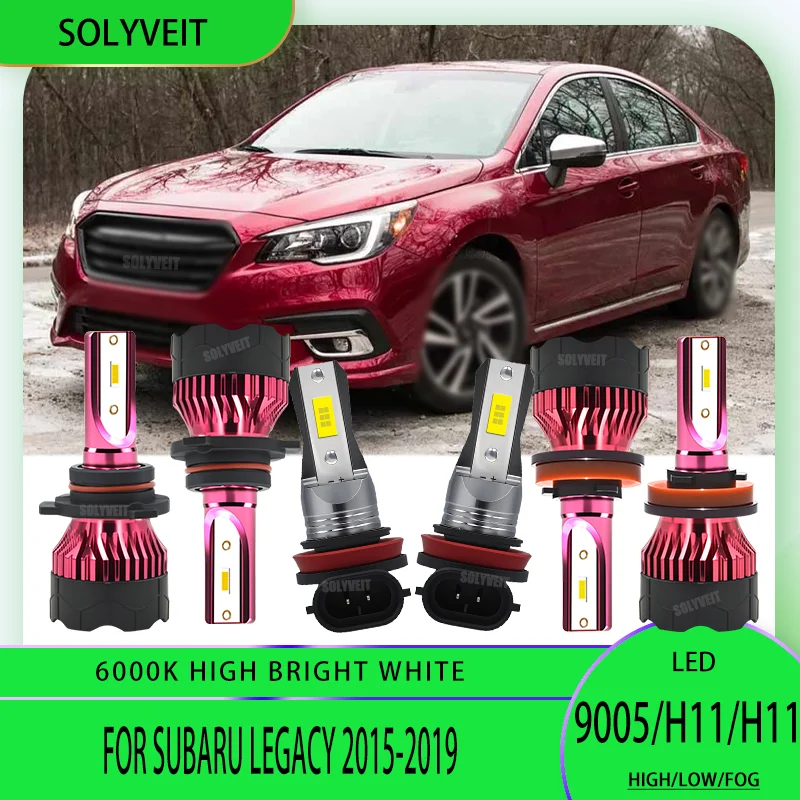 

6000K 12V Headlight Hi Lo Foglight Bulb LED Lights Bright, White Light Long Lifespan For Subaru Legacy 2015 2016 2017 2018 2019