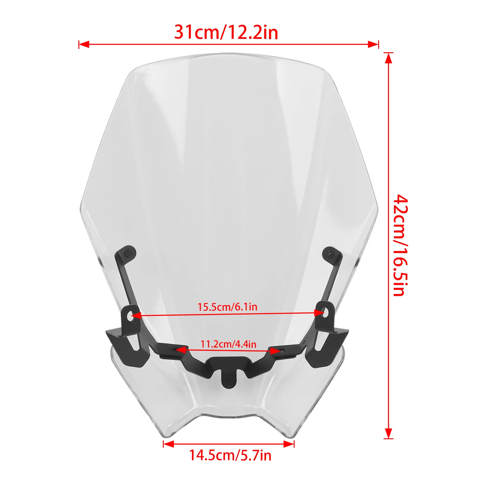 For Honda CB500 CB 500 Hornet CB500F 2024 2025 Motorcycle Touring Windshield Windscreen Screen Bubble Double Wind Deflector