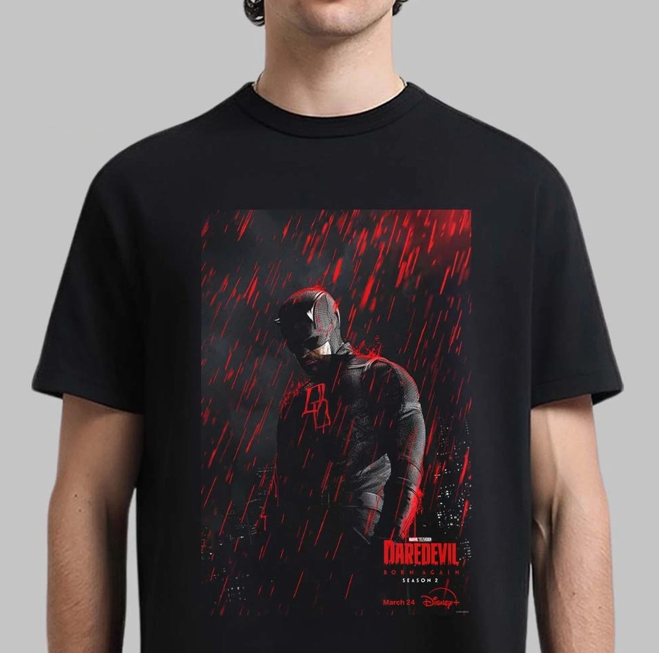 Daredevil: Rebirth Season 2 T-shirt Fan Gift T-shirt Daily Outdoor Fan Printed Men's and Women's T-shirts