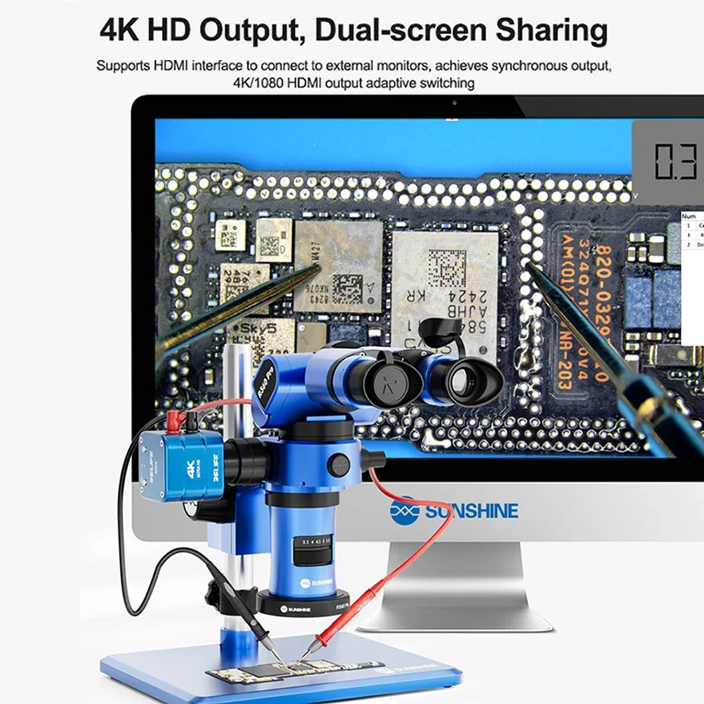 RELIFE MC2 4K Multi-function Multimeter Camera HDMI/Type-C with Multimeter Probe for Mobile Phone Repair Welding Detection Tool