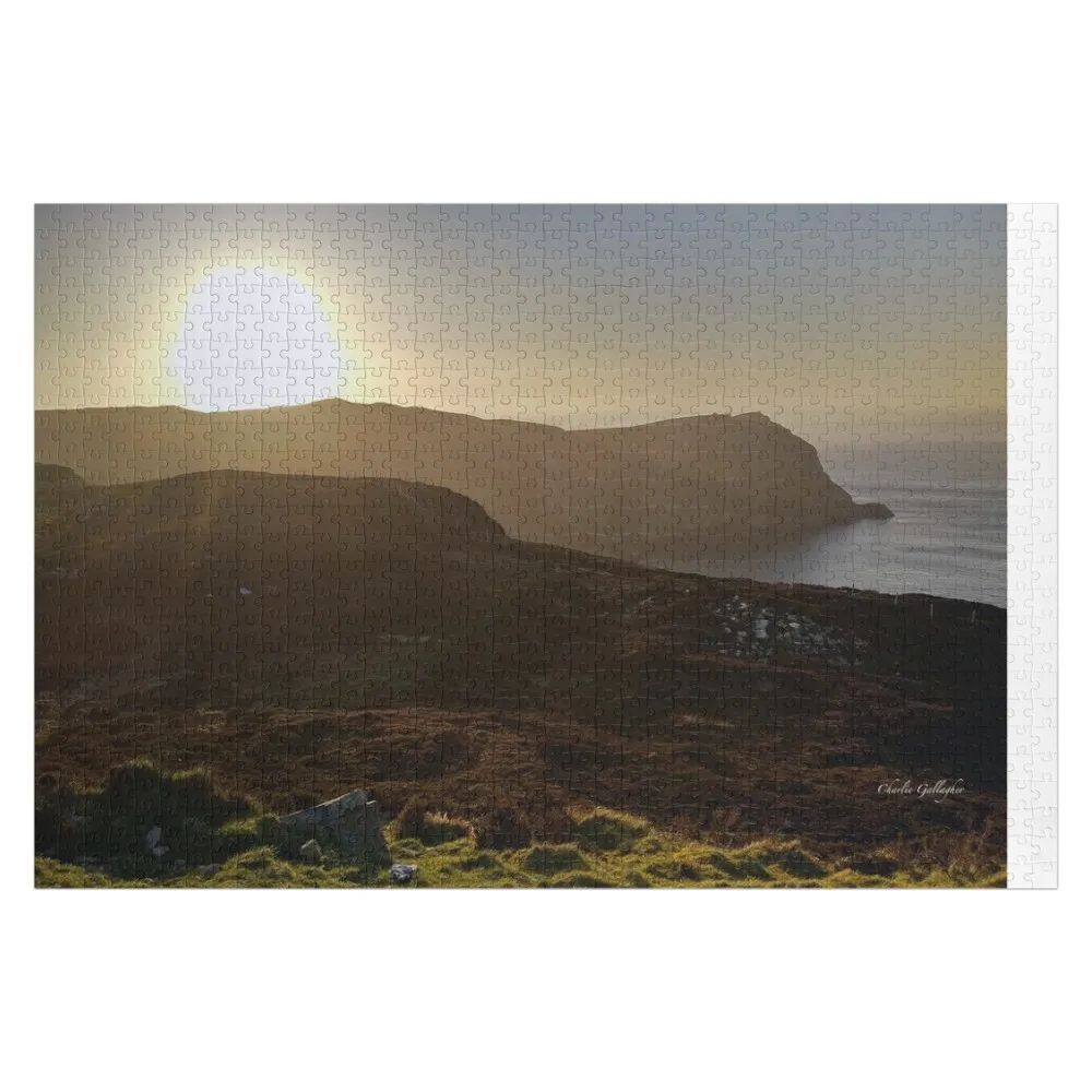 Sunset at Horn head, Dunfanaghy, Co. Donegal, Ireland Jigsaw Puzzle Picture Customized Picture Puzzle