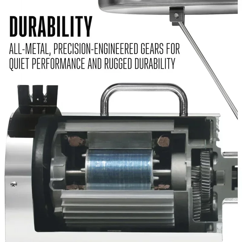 مفرمة لحم كهربائية من سلسلة D2BWeston Pro، درجة تجارية، 1120 واط، 1.5 حصان، 14 رطل. في الدقيقة، ستانلس ستيل (10-2201-واط)