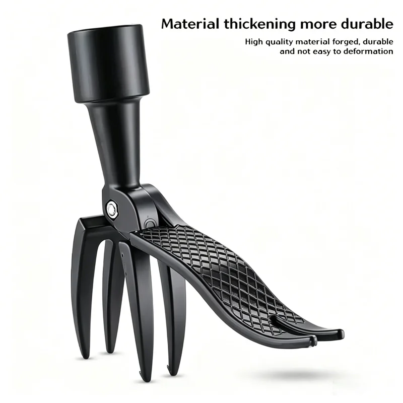 Black Weeding Head Replacement Gardening Claw Foot Pedal Weed Puller Stand Up Weeding tool Digging Weeder Root Remover