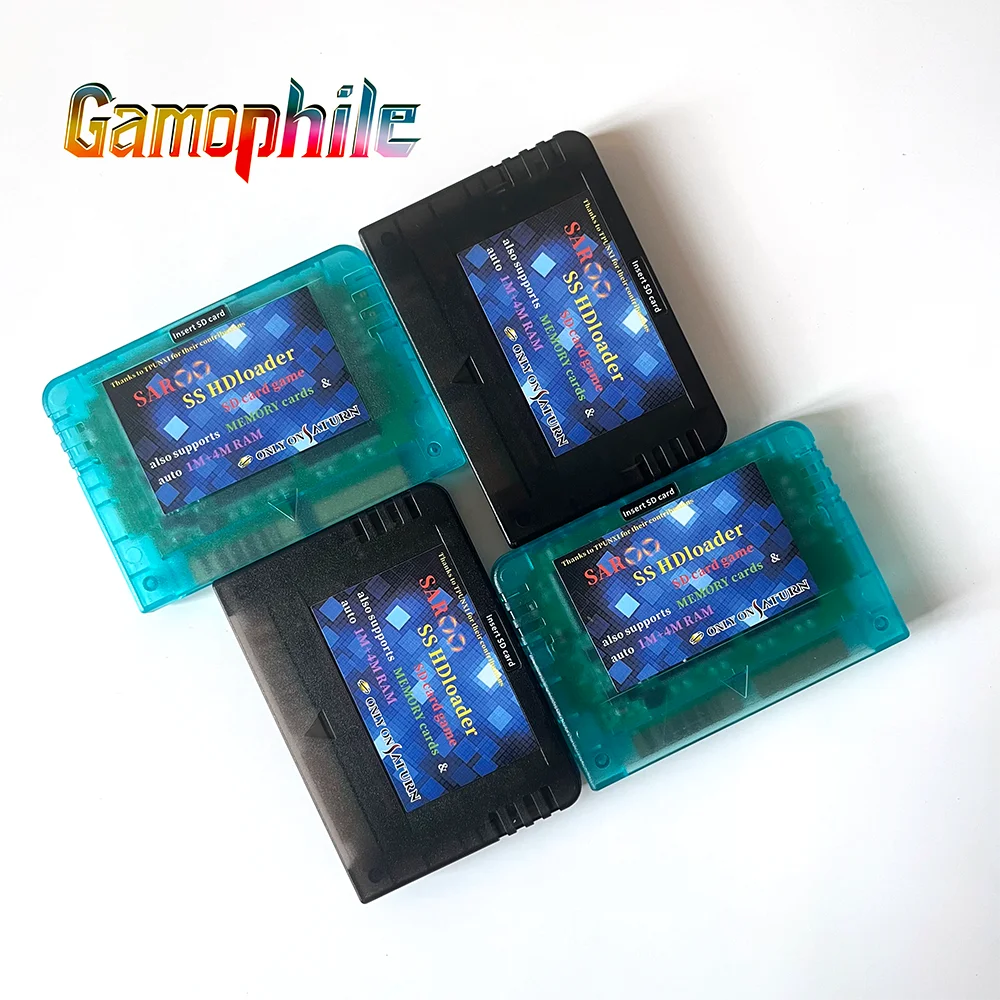 Saroo SS HDloader 게임 리더 카트리지 지지대 SD/TF Menory 카드, Sega Saturn 용 CD 없는 게임 플레이, 새 버전