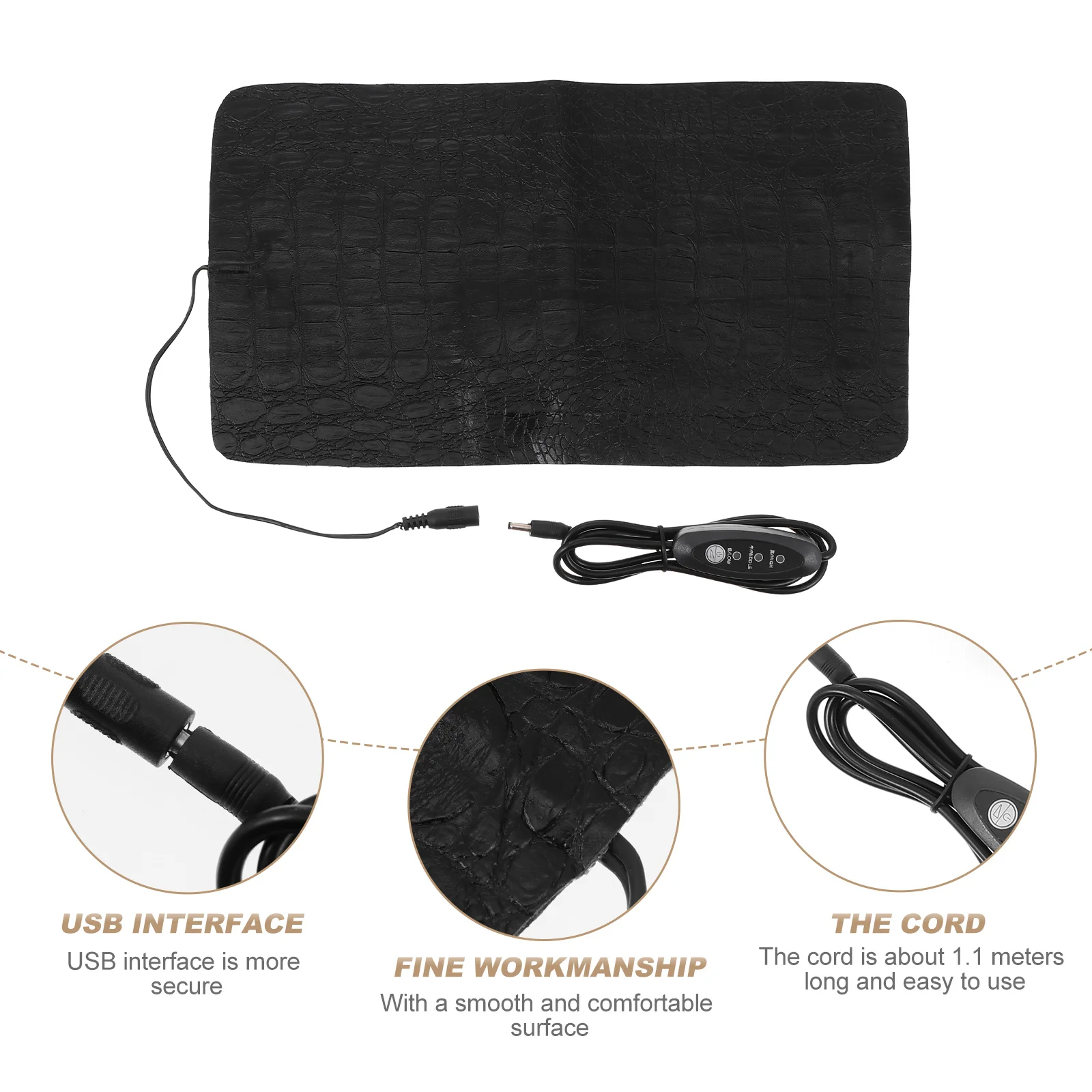 Curing USB Heating Pad Epoxy Mat Bubble Reducer Heated Propagator Indoor Heater