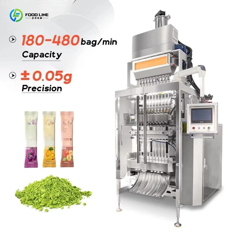 Automatic Back Sealing Stick Bag Packaging Machine Whey Protein Powder Packing Machine Cocoa Matcha Powder Packing Machine