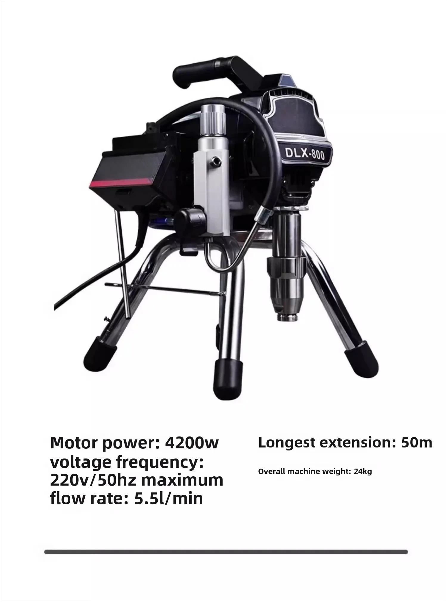 High pressure airless plunger electric spraying machine automatic latex paint paint small paint spraying machine gun