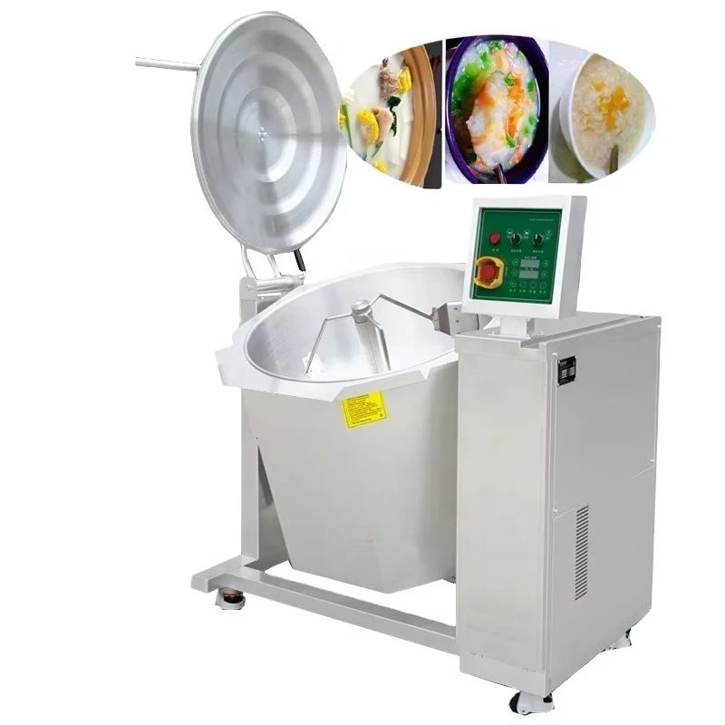 Electromagnetic Cooking Machine Mixing Pot with Auto-Tilt & Programmable Control Faster Heating Efficiency Food/Pharma/Chemical
