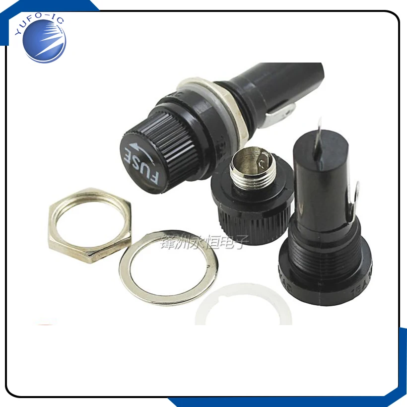 10 шт./лот держатели предохранителей ПРЕДОХРАНИТЕЛЬ 6*30 6X30 мм 250 В