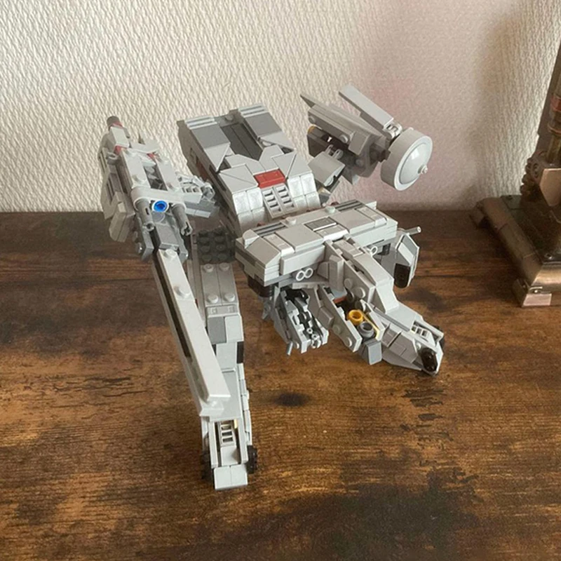 582 sztuk Moc Metal Gear Rex kompatybilny 75375 Millennium Falcon Model klocki kreatywny montaż cegły zabawki dla dzieci DIY prezenty