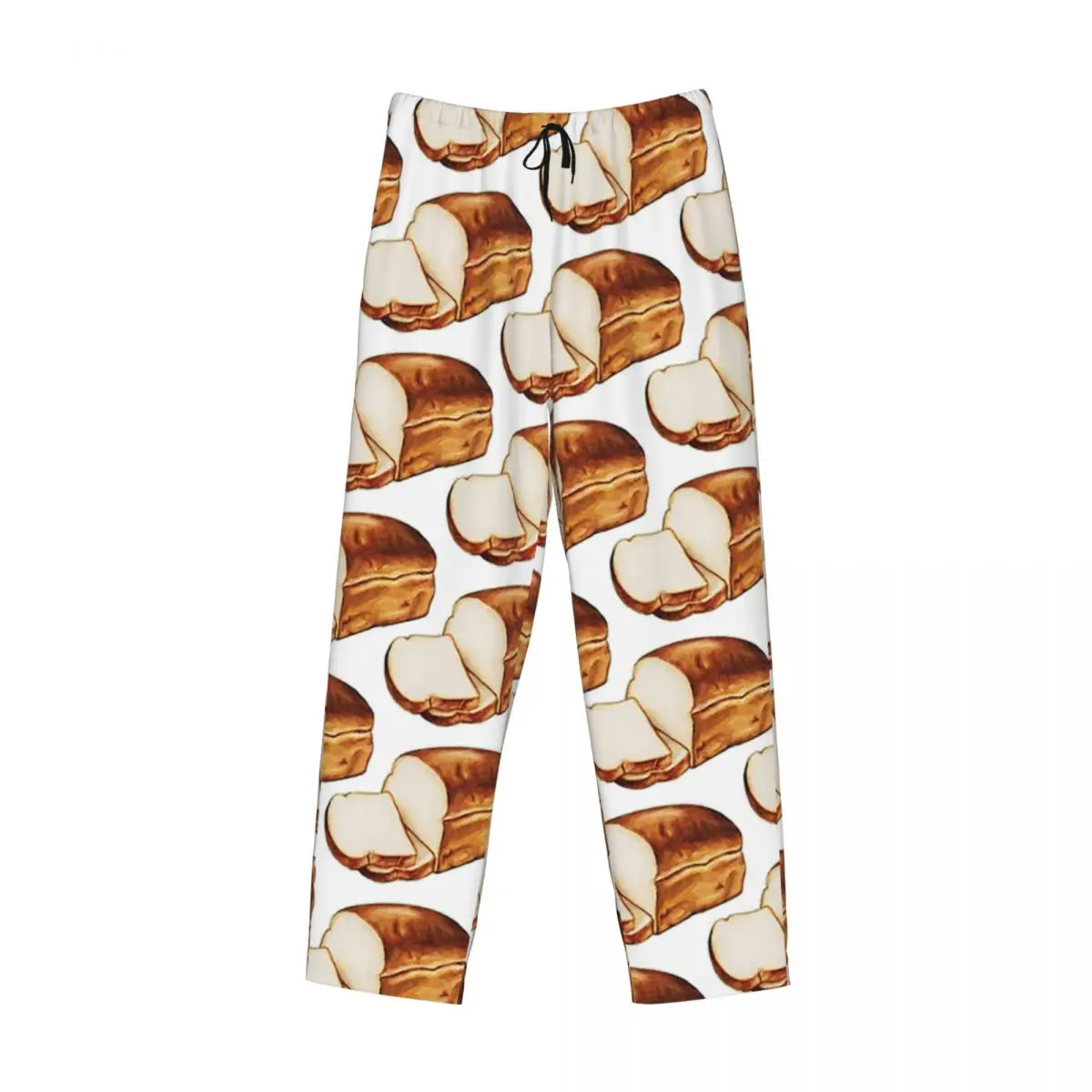 

Пижамные штаны с узором хлеба на заказ, мужская одежда для сна, штаны для сна с карманами
