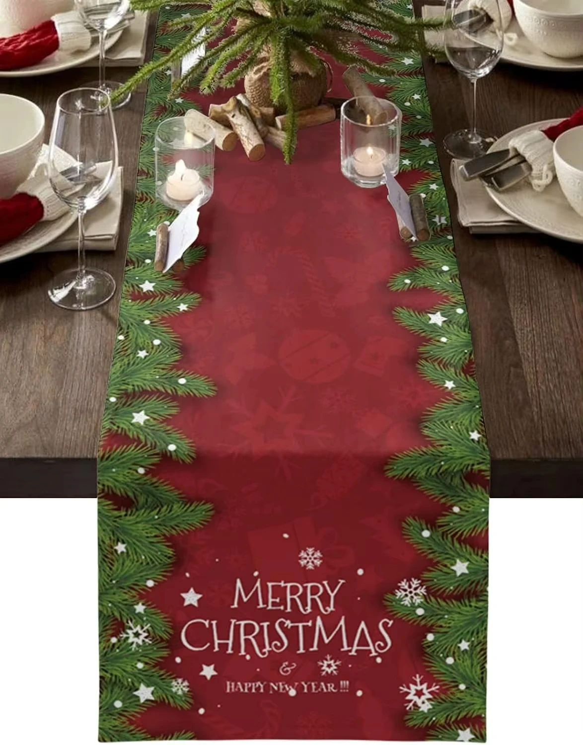 Festive Christmas Table Mat - Add Elegance to Your Holiday Meals!  Merry Christmas & Happy New Year High Quality Home Decoration