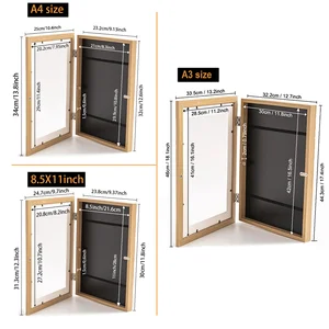 Bingkai Seni Anak-anak Magnetik A3 A4 Bingkai Anak-anak yang Dapat Diubah untuk Lukisan Gambar Menggambar Foto Tampilan Penyimpanan Bingkai Foto 10 bingkai magnetik penjualan terbaik - №