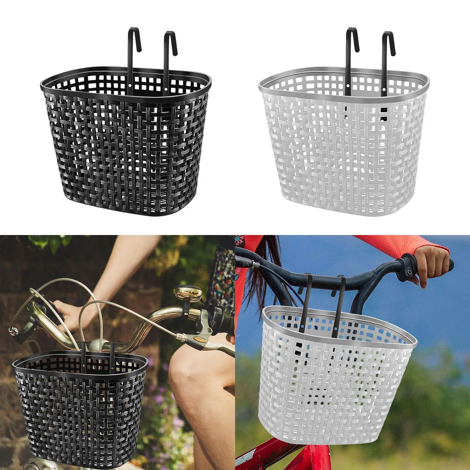 Jízdní kolo koš přední dekorace praktický lehoučké elegantní přední řídítka koš pro jízdní biking příslušenství parky kemping picnics