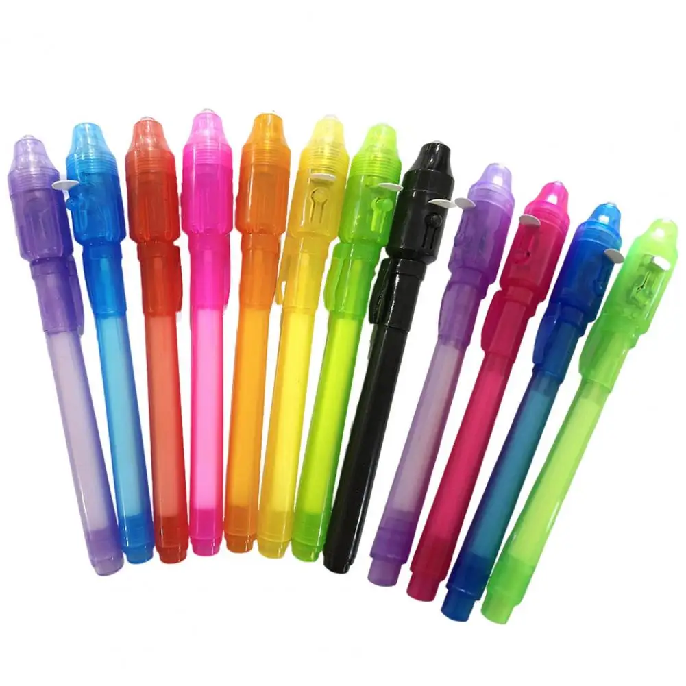 Secret Message Pen Ink Pen with Uv Light Party Favors Mystery Solving Pen for Kids 8-12 Escape Room Goodie Bag Stuffers Set