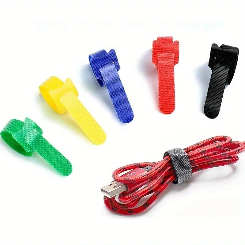 10/30/50pcs Cable Organizer Cable Management Cable Winder Tape Protector for wire Ties Phone Accessories organizador