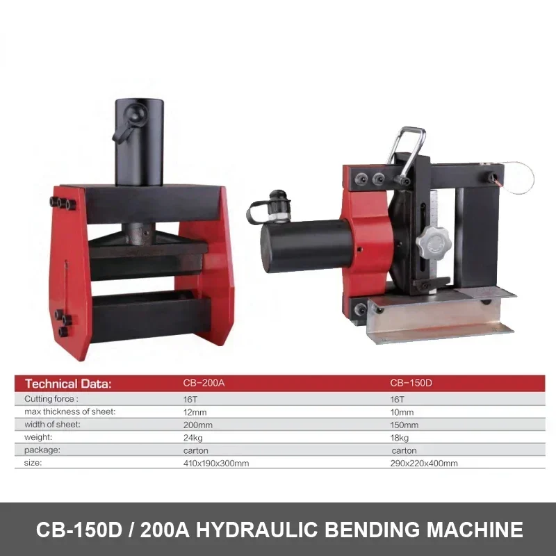 

CB-150D CB-200A Electro-hydraulic bending machine for bending copper plate aluminum plate cutting head